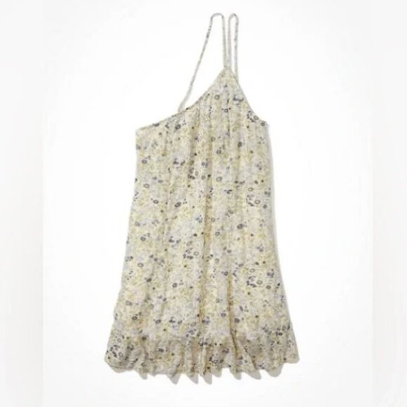 American Eagle Outfitters Dresses & Skirts - AE One-Shoulder Mini Dress White Floral